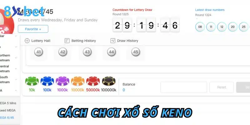 Xổ số Keno 8xbet: Giải trí đơn giản, cơ hội thắng lớn 3 Cách chơi xổ số Keno
